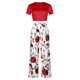thumbnail image 4 of Traje de cintura con estampado floral de verano para mujer Traje casual de dos piezas a la moda Wmkox8yi bvn762, 4 of 9