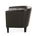 thumbnail image 5 of Bonded Leather - Modern Look - Library for Reading - Comfortable Club Chair, 5 of 6