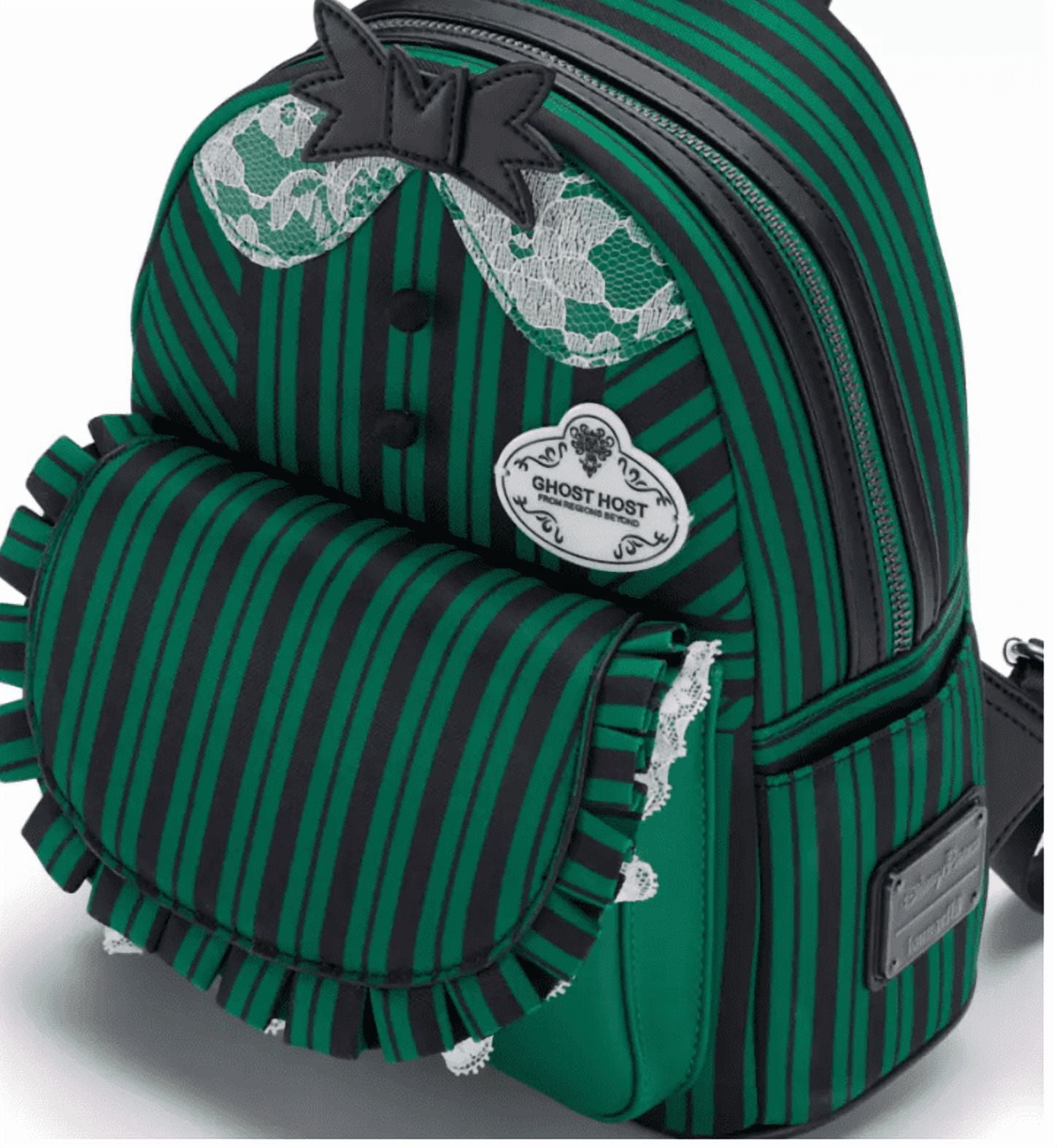 Loungefly Disney Haunted Mansion Dancing Ghosts Mini Backpack Ghost Host-Inspired Haunted Mansion Loungefly Backpack at  main image 4