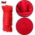 thumbnail image 4 of 2-Pack Soft Cotton Rope Durable Thick Rope Skin Friendly Smooth Cotton Rope 10 Meters/32 Feet 8MM Multipurpose Protecting Ending Twisted Long Rope Red-Black by Torubia, 4 of 6