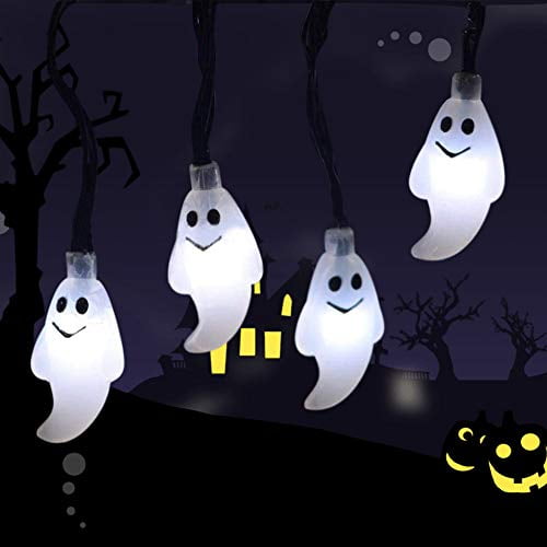 Ghost String Lights
 Halloween Ghost String Lights With 20 Led Battery Operated Ghost Wall