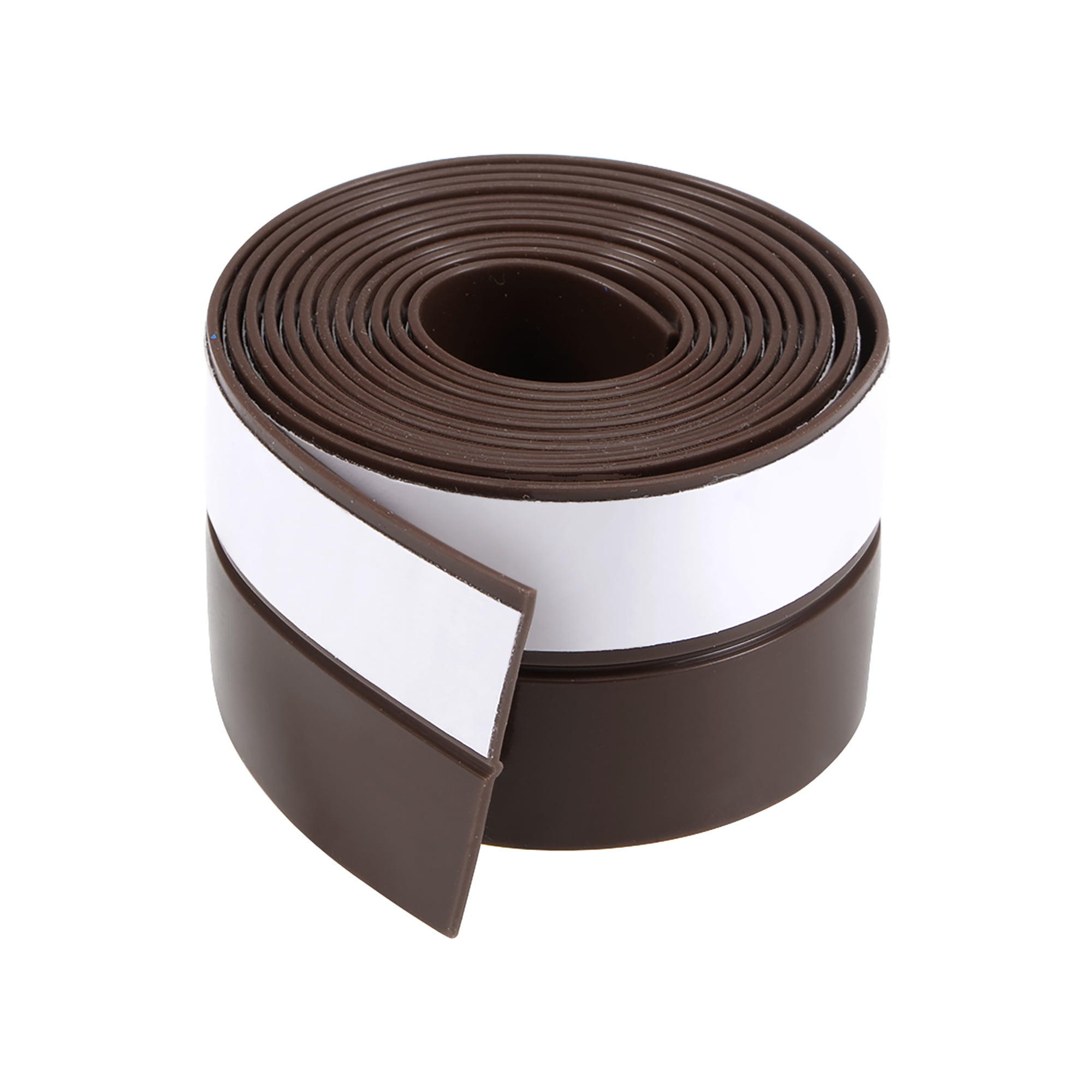 Door Bottom Seal Draught Excluder Sweep Stick On Door Tape Clear/Brown 25cm*5m