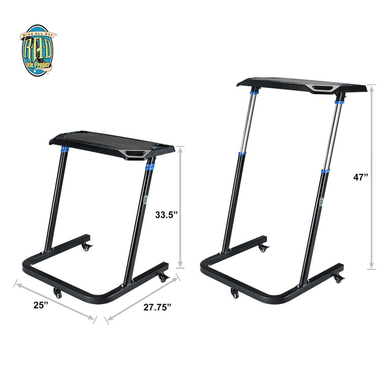 Rad Sportz Indoor Bicycle Exercise Adjustable Standing Desk for Cycle or Treadmill Walmart