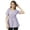Lavender, variant on Moomaya Printed V-Neck Flared Long Top, Womens Casual Summer Tunic For Jeans