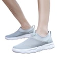 thumbnail image 3 of Heiheiup Men Sports Shoes Fashion Summer New Pattern Simple Solid Mesh Breathable Comfortable Thick Sole Soft Sole Slip On Shoes, 3 of 9