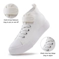 thumbnail image 2 of Kids Fashion Canvas Sneakers High Top Hook-And-Loop Adjustable Shoes, Breathable Casual Tennis Sneakers Outdoor Shoes for Toddler Little Big Boys Girls, 2 of 7