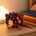 thumbnail image 7 of KGJQ 3D Printed Dragon Figurine with Movable Joints, Flexible Articulated Dragon Toy, Desk Ornament, Creative Gift for Dragon Lovers, Boys, Desk Shelf Decor, 7 of 7