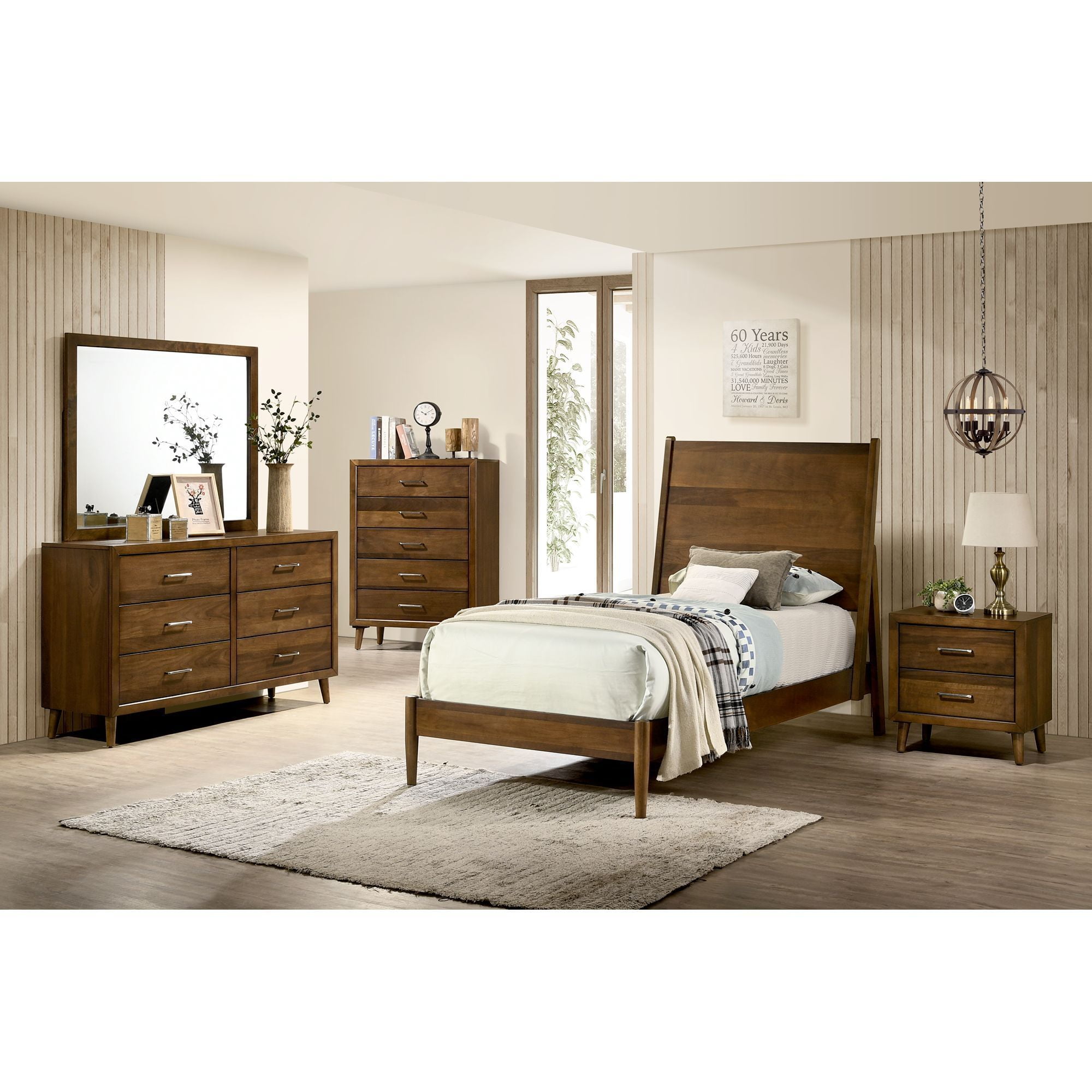 Picket House Furnishings Zuma 2-Drawer Nightstand in Walnut
