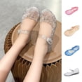 thumbnail image 1 of JDQJBZ Girl's Sandals Kids Jelly Sandals Crystal Princess Shoes for Summer, 1 of 5