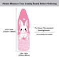thumbnail image 5 of HELLHERO 15x54 Inch Ironing Board Cover Elastic Edge Polyester Fiber Fabric Table Top, Heart Rabbit, 5 of 5