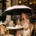 thumbnail image 4 of UPF50+ Mini Travel Sun Umbrella Compact Folding Pocket Size Waterproof and Windproof UV Protection for Sun and Rain Pink, 4 of 6