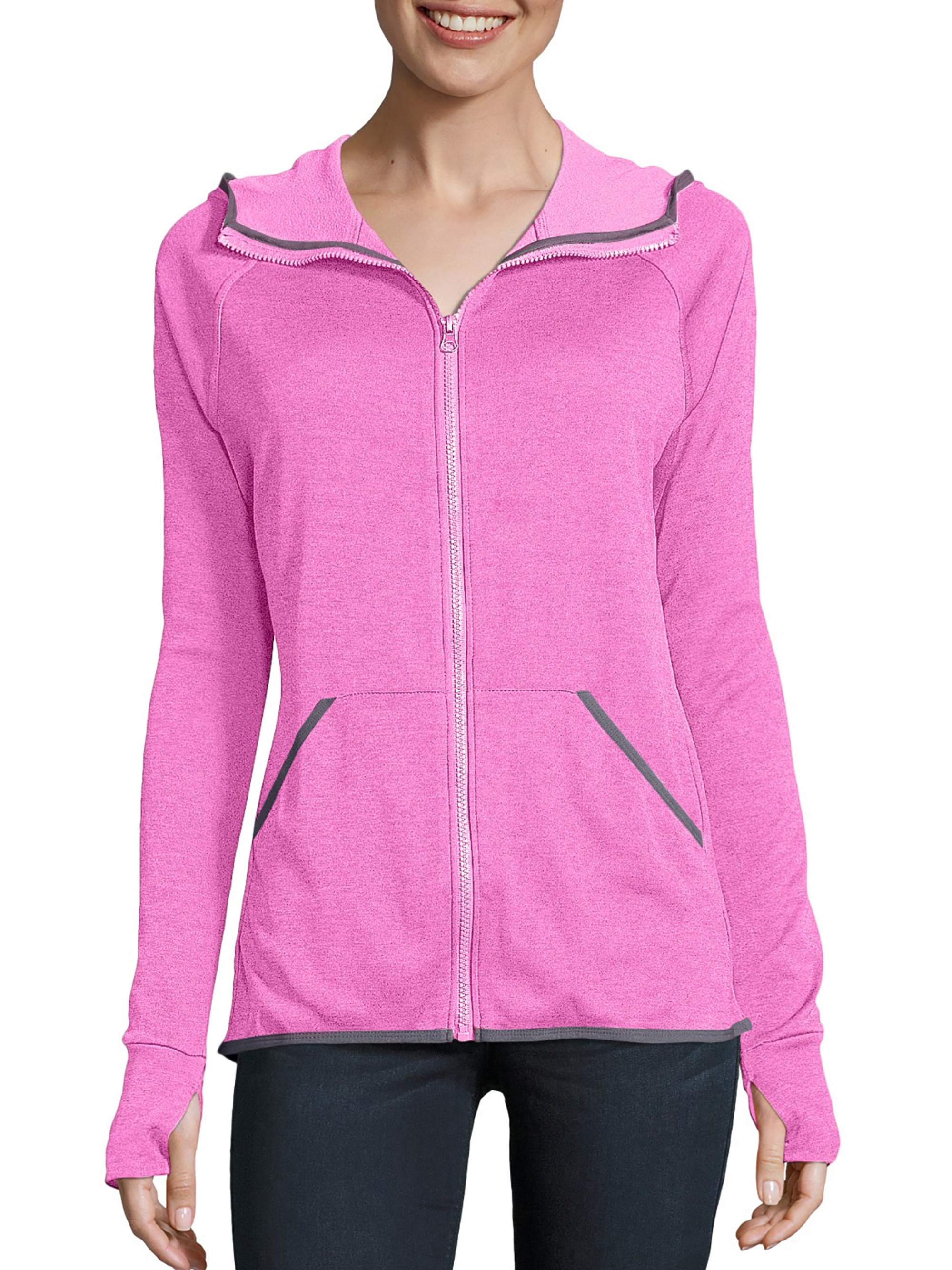 Hanes Sport Women's Performance Fleece Full Zip Hoodie - Walmart.com