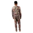 thumbnail image 3 of Treel  Mens Coral Fleece Camo Lounge Pants & Shirt PJ Set, 2X, Orange, 3 of 6