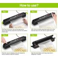 thumbnail image 6 of Vacuum Sealer Machine, Automatic Vacuum Air Sealer Machine for Food Preservation with 15 Sealing Bags, Black, 6 of 6