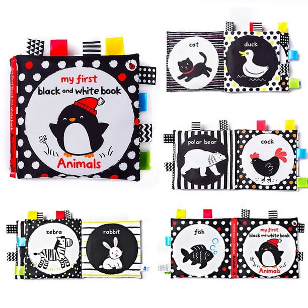 Sonajero De Peluche Para Bebé, Sonajero De Peluche Suave Con Sonido, Anillo Agitador Blanco Y Negro, Juguet De Darrollo Con Agarre Manual De 0 A 12 M - AliExprs