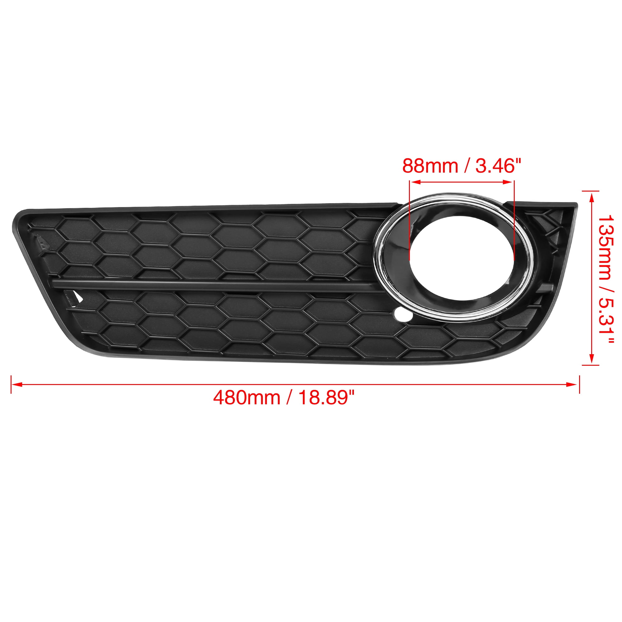 Unique Bargains Car Front Left Fog Light Grille Cover 8T0 807 681 for Audi A5 Quattro 2008
