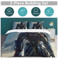 thumbnail image 5 of Transformers 3-Piece Comforter Set for Bedroom, Transformers Bedding Set for Kids Adults, Soft Microfiber Duvet Cover Set with Zipper Closure, 1 Duvet Cover + 2 Pillow Covers, 5 of 8