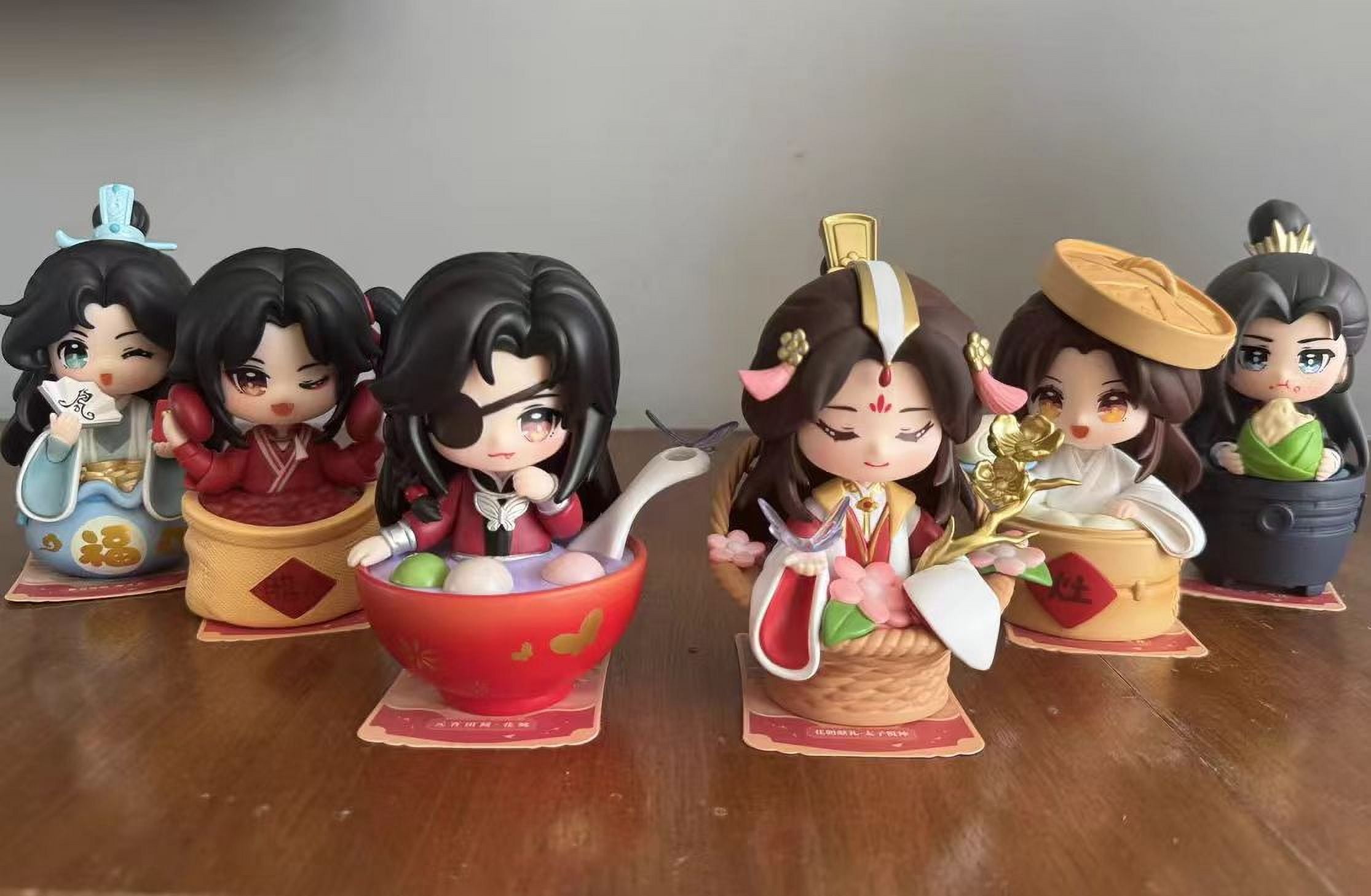 Anime Figure Blind Box, 5 inch Cute Heaven Officials Blessing Hua Cheng Xie Lian Blind Box Figure, Kawaii PVC Figurine