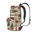 thumbnail image 3 of Disketp Rustic Plaid Forest Lodge Mochila Escolar de Gran Capacidad y Peso Ligero, Mochila de Viaje Ideal para Escuela, Trabajo y Uso Diario, Cómoda y con Estilo, 3 of 8