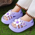 thumbnail image 2 of Godom Girls' Sandals Summer Dress Shoes Lightweight Open Toe Beach Sandal for Toddler Little Big Kid, 2 of 7