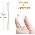 Apple Lightning to 3.5mm Headphone Jack Adapter for iPhone 13, 12, 11