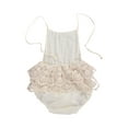 thumbnail image 2 of Douhoow Baby Girls Romper Summer Infant Sling Floral Lace Backless Jumpsuit, 2 of 8