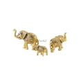 thumbnail image 4 of Metal Trunk Up Elephant Family Statue Showpiece Figurine Fengshui Vastu Lucky,Set of 3, 4 of 6