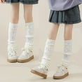 thumbnail image 2 of Girls Stylish Sweet Bowknot Socks Covers Cosy Comfortable Leg Warmers Fashionable Legwear for Daily Wear & Parties, 2 of 9