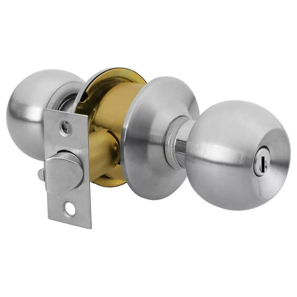 Cerradura De Pomo Top Forge Baño Cromo Mate PF0041