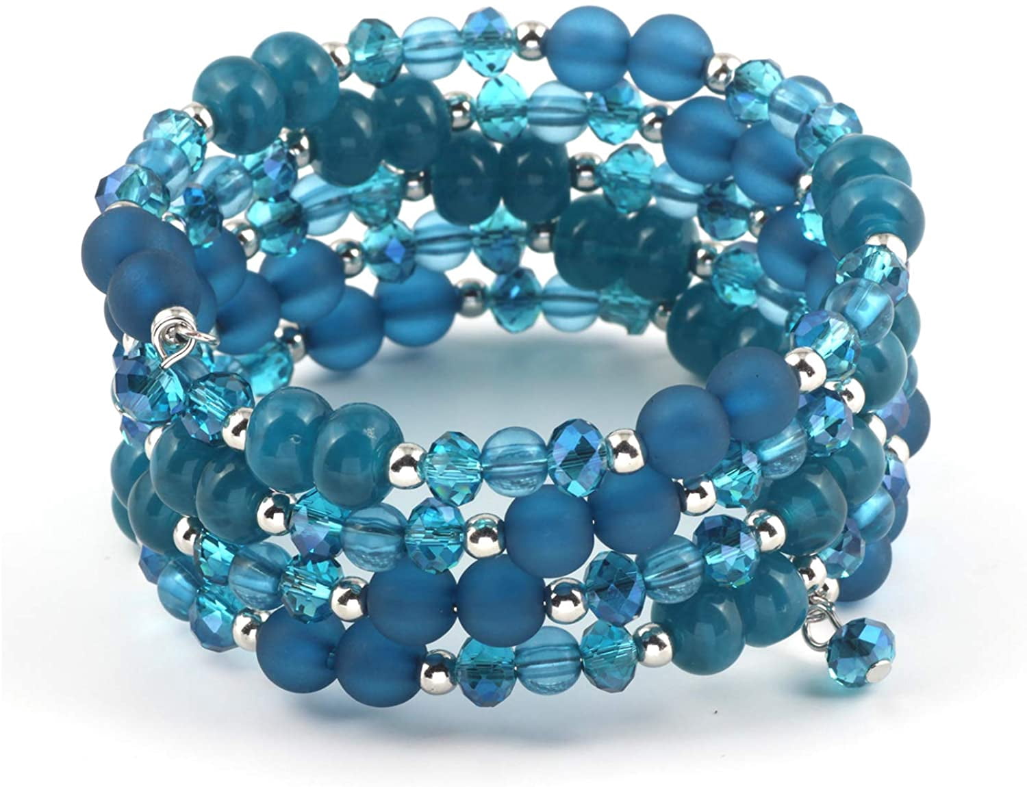 Coiris Yellow Beaded Bracelet – Adjustable Multi-Layer Bangle, Boho Style For Women