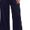 Blue, variant on Women Pajama Pants Solid Soft Fabric Wide Leg Draped Elastic Waist Summer Outer Wear Sleep Bottom