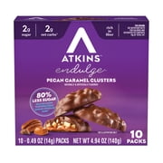 Atkins Endulge Treats, Pecan Caramel Clusters, Keto Friendly, 10 Count (5ct)