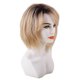 thumbnail image 4 of Pelucas de Cabello 100% Real Mullidas Cortas de 12 "con Gorra Resistente Al Calor para Fiesta de Cosplay Diario Rubio Ombre Sunnimix Pelucas de cabello humano para mujeres, 4 of 8