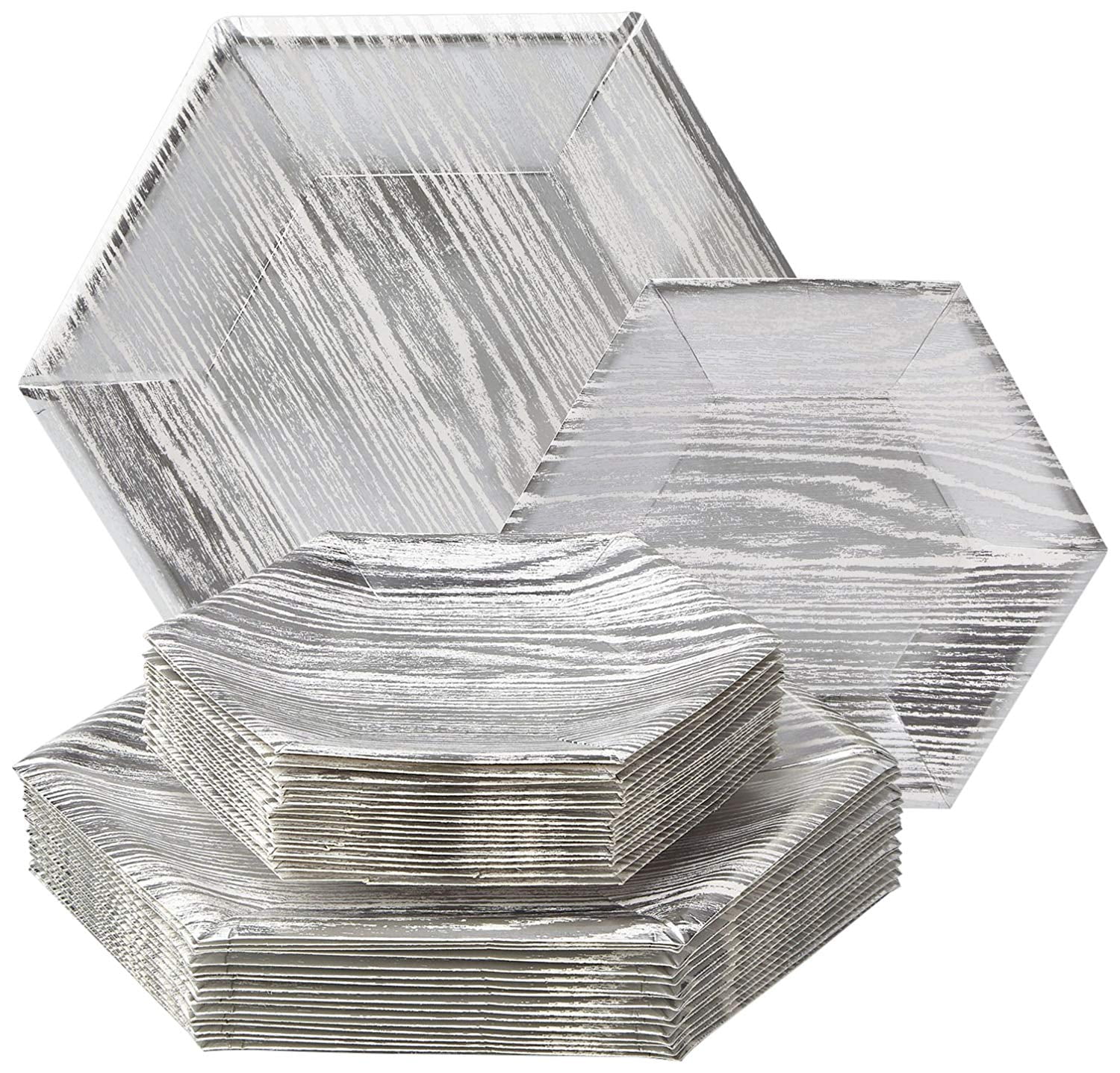 PARTY DISPOSABLE 36 PC DINNERWARE SET , 18 Dinner Plates , 18 Side