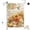 harvest with hummingbird, variant on 12x18 Inch Double Sided Linen Halloween Yard Flag Fade Resistant Trick Or Treat Small Garden Flag with Wind Clips for Outside Lawn Decor