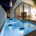 thumbnail image 4 of Decoración de piscina con batería recargable, luces solares flotantes para espacios al aire libre con encendido y apagado automático, crea un espectáculo de luces subacuáticas con decoración de jardín, 4 of 5