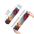 thumbnail image 2 of Uemuo Sunset Rose Elegance Printed Crew Socks, Moisture-Wicking Socks, Athletic Socks for Men Breathable Cushion Socks Casual Sport Socks for Running Traveling, 2 of 6