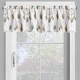 thumbnail image 4 of Ambesonne Dream Valance & Curtain, Dreamcatchers Watercolor Art, 55"x36", Pale Caramel Grey Teal, 4 of 7