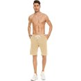 thumbnail image 5 of Pantalones cortos casuales para hombre Pantalones cortos elásticos con bolsillo activo para gimnasio khkai2xl ER, 5 of 5