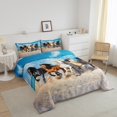 thumbnail image 3 of Erosebridal Galloping Horse Bedding Queen Comforter Set, Rustic Farmhouse Animal Down Comforter, Reversible 3pcs, 3 of 7