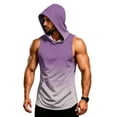 thumbnail image 6 of BRANROY Men's Athletic Tank Tops - Hooded Sleeveless Gym Tees, Breathable Muscle Fit Shirts for Summer Bodybuilding Training,Pink L, 6 of 7