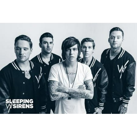 Sleeping With Sirens Group Poster Print (Best Sleeping Posture To Increase Height)