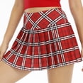 thumbnail image 1 of Dinheiro Falda Plisada para Correr de bádminton con Bolsillo a Cuadros para Mujer, Adecuada para Deportes y Yoga,,XXL,, 1 of 5