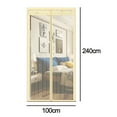 thumbnail image 2 of Puerta de pantalla magnética, cortina de malla para puerta, mosquitera para puerta, mosquitera, puerta magnética, 2 of 6