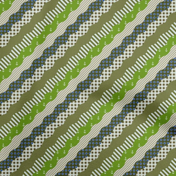 oneOone Cotton Poplin Green Fabric Patchwork Dress Material Fabric Print Fabric By The Yard 56 Inch Wide