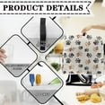thumbnail image 7 of ZIATUBLES Stand Mixer Cover Lightweight Kitchen Dust Cover for Stand Mixer Mixer Cover with Adjustable drawstring and Front Pockets Compatible with 4.5-5 Quart Standing Mixer Easy to Clean, Paw White, 7 of 7