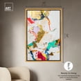 thumbnail image 5 of Bright Prism Minimalist Collage Style Canvas Wall Art by Art Remedy, Gold Floater Frame, 36"x54", 5 of 7