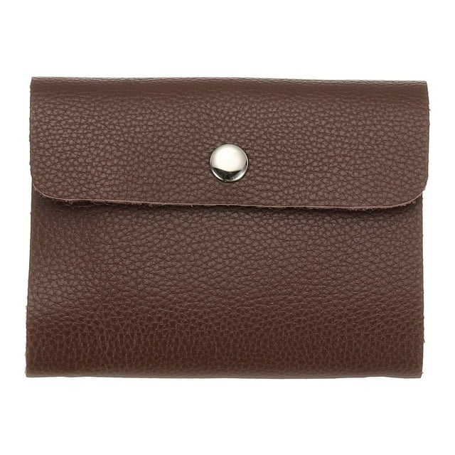 Uxcell 2 Pcs Organizador de Cartera de Cuero para Tarjetas de Crédito Delgado, Gris