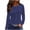 Womens Summer Tops Navy, variant on Womens Fall Clothes, Long Sleeve Shirts for Women Fashion Polka Dots Printed Crewneck T-Shirts Mothers Day Gifts