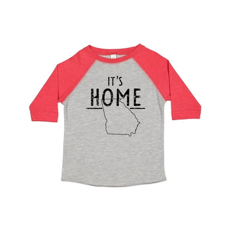 

Inktastic It s Home- State of Georgia Outline Distressed Text Gift Toddler Boy or Toddler Girl T-Shirt